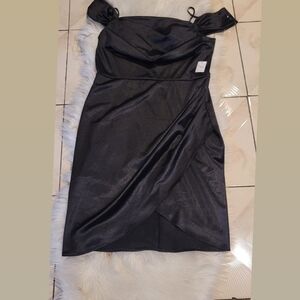 Elegant Black Off-Shoulder Dress